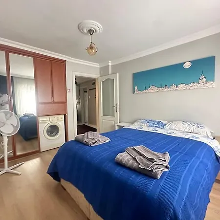 5 Min Walk Distance Taksim Square Semi Sea View Apartment Istanbul